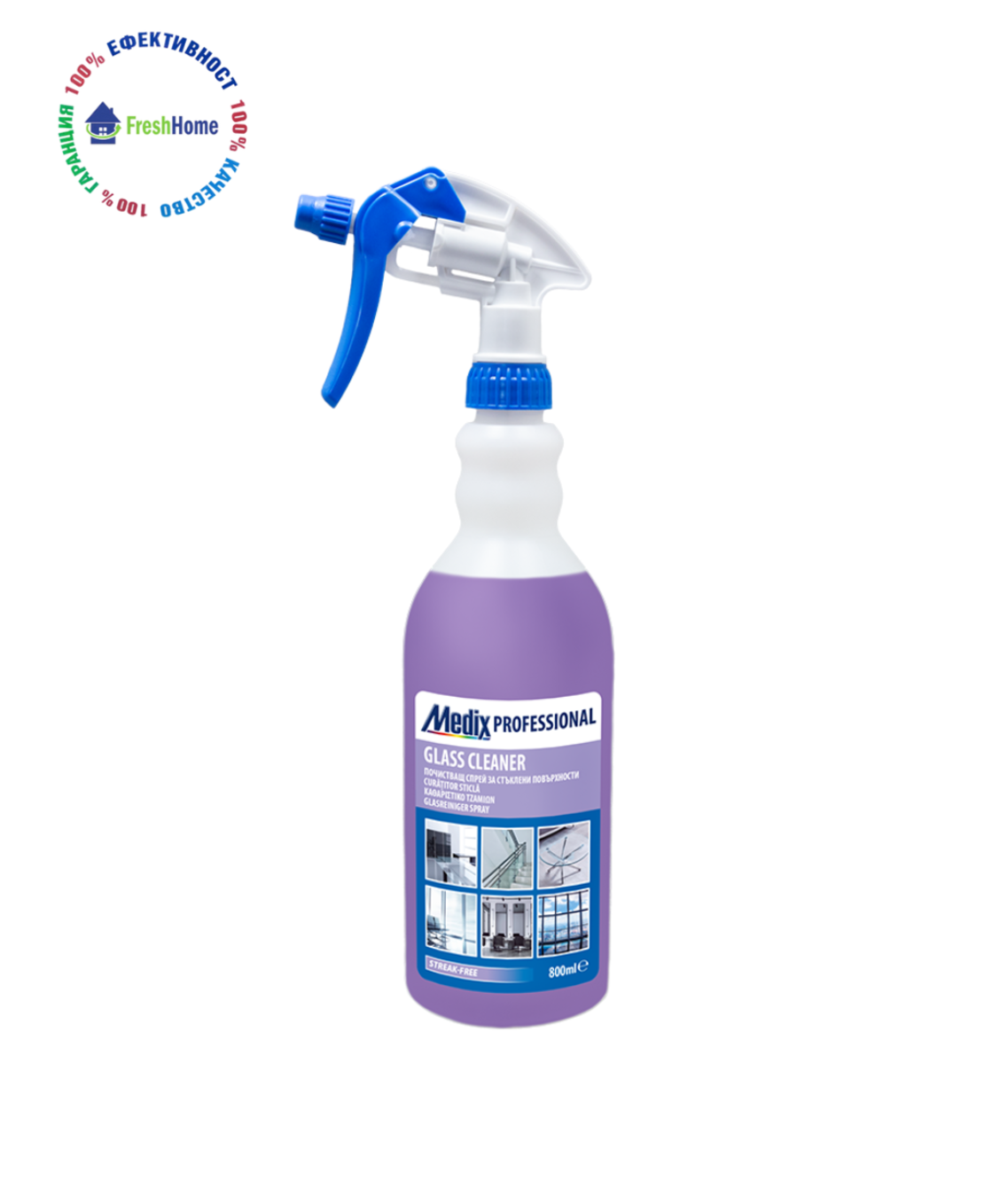 Medic Professional GLASS CLEANER почистващ спрей за стъкла 800 мл.
