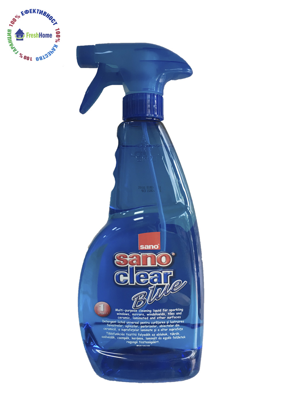 Sano Clear spray 1l./ Сано спрей за стъкла 1л.