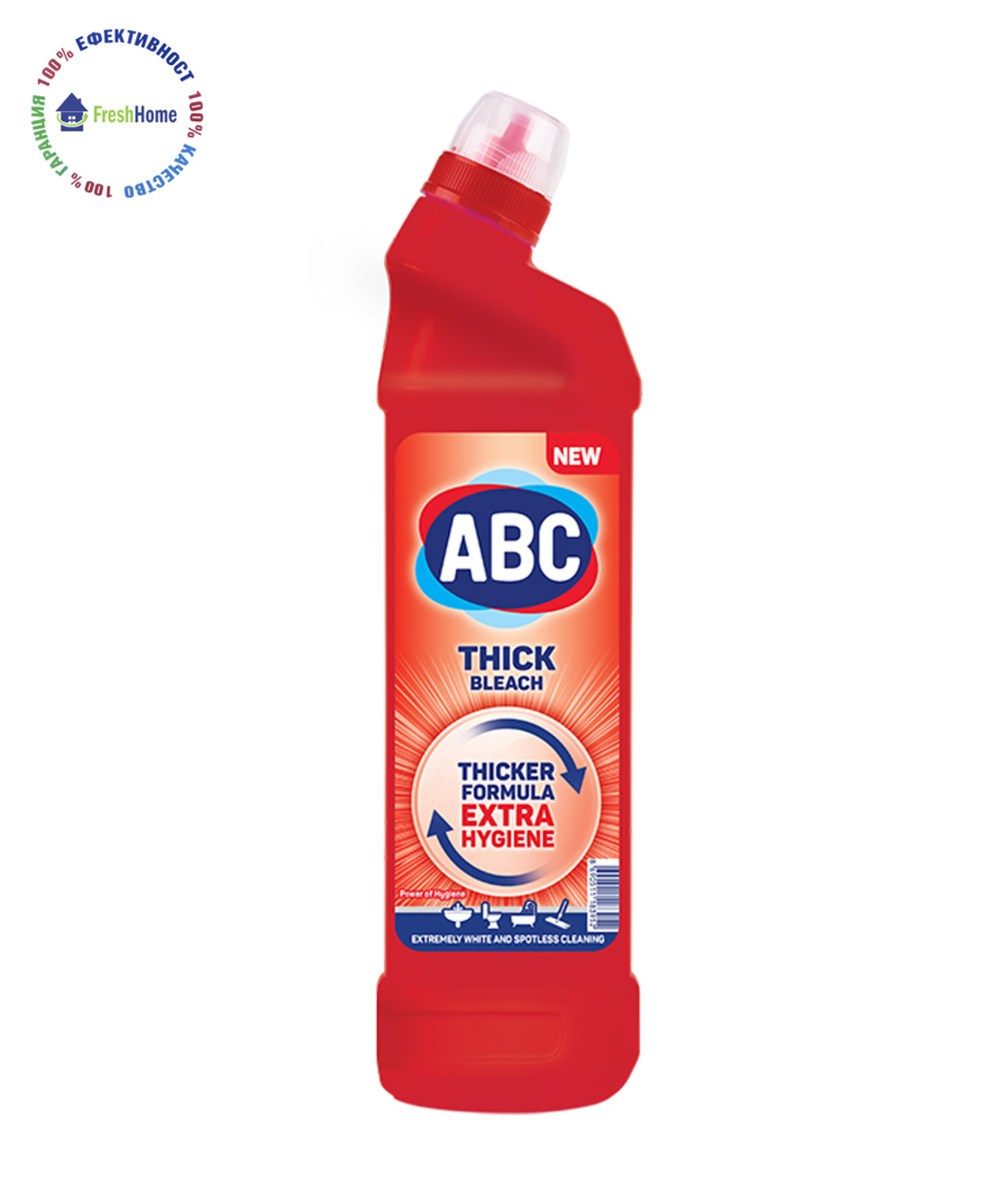 ABC THICK Bleach Сила На Хигиена 750 мл. дезинфекциращ препарат за баня и тоалетна чиния