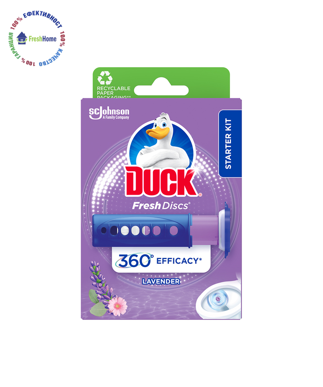 Duck Fresh Discs LAVANDER starter kit 36 ml. свежи дискове с устройство
