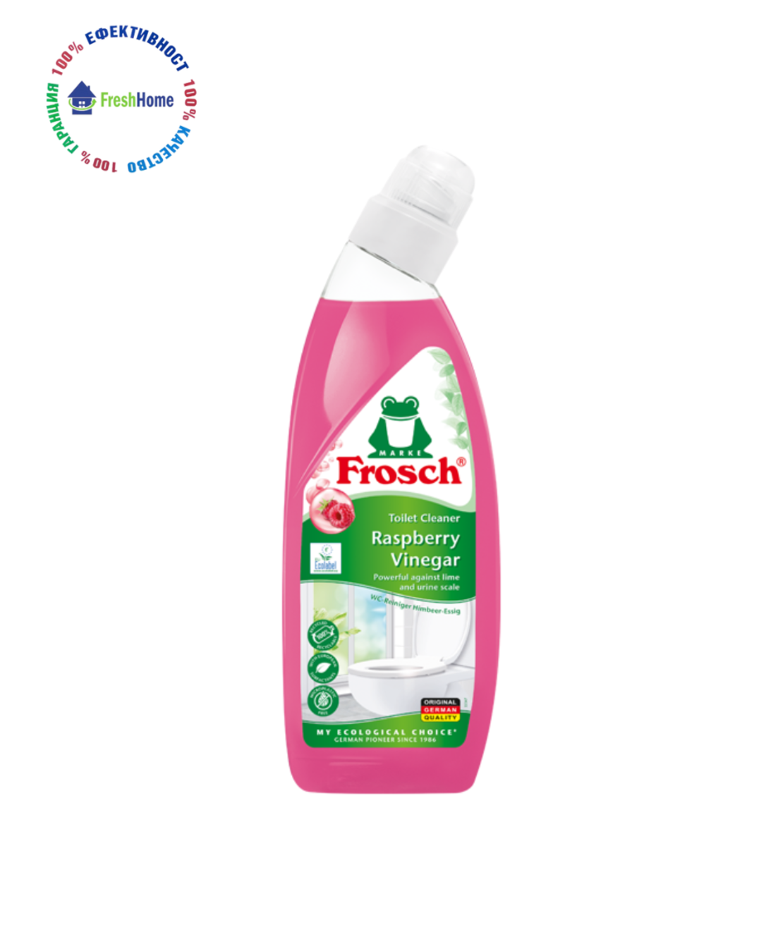 Frosch Raspberry Vinegar гел за почистване на тоалетна 750 мл.