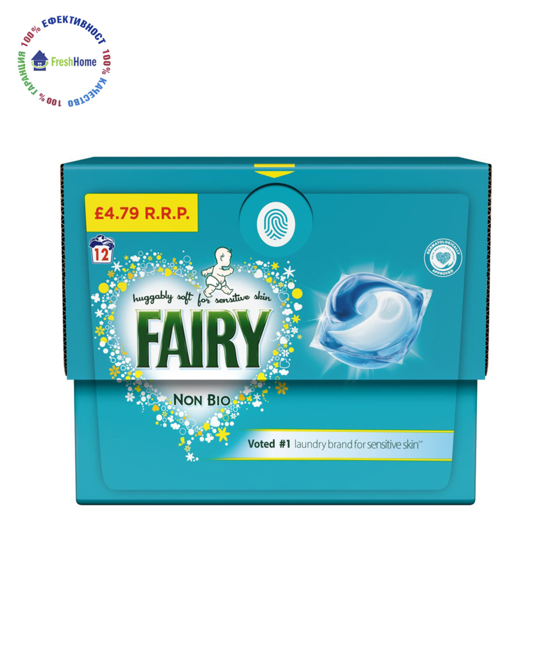 Fairy Non Bio PODS For Baby and Sensitive Skin – 12 капсули