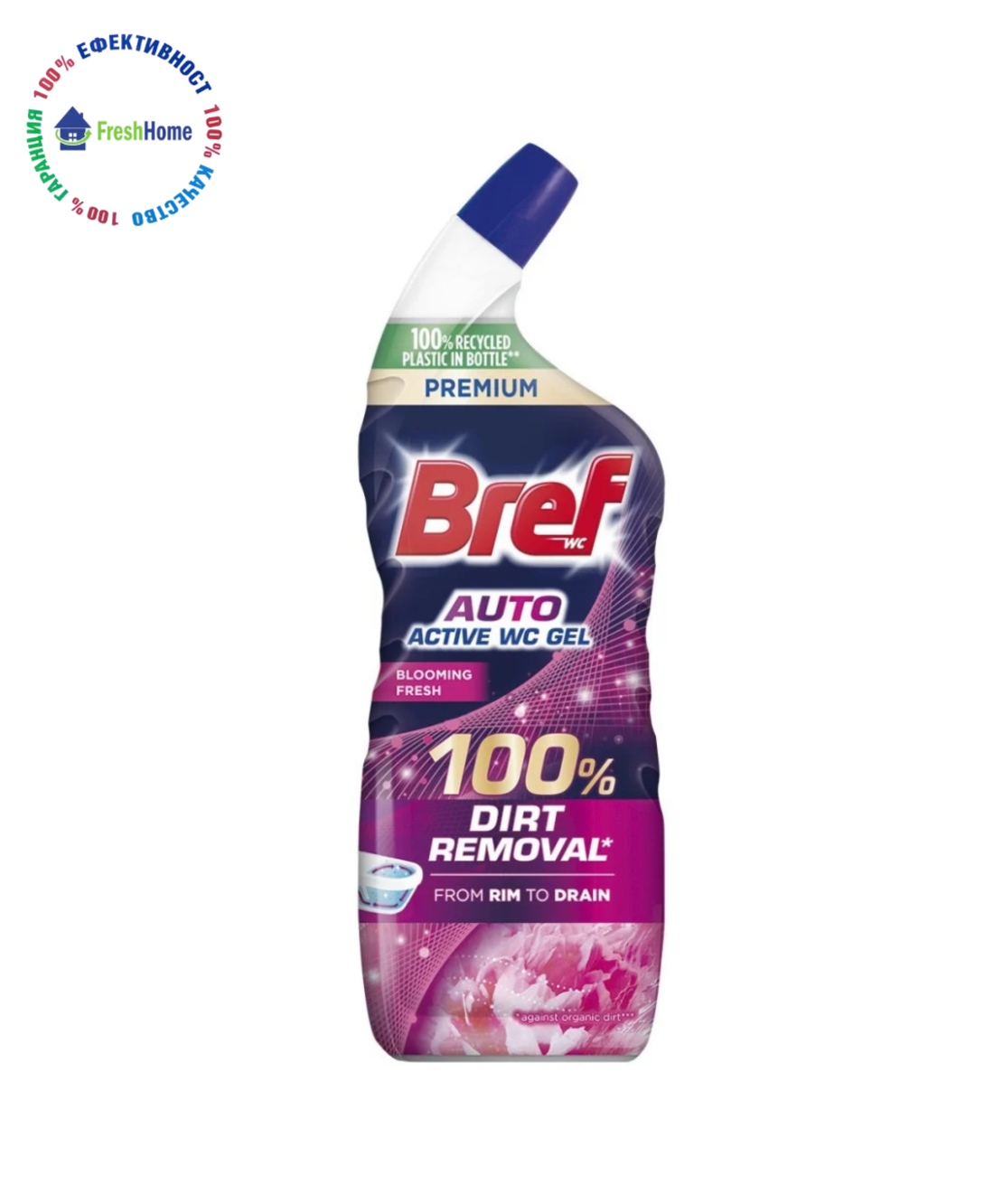 Bref Auto Active WC Gel Blooming Fresh – препарат за тоалетна чиния 750 мл