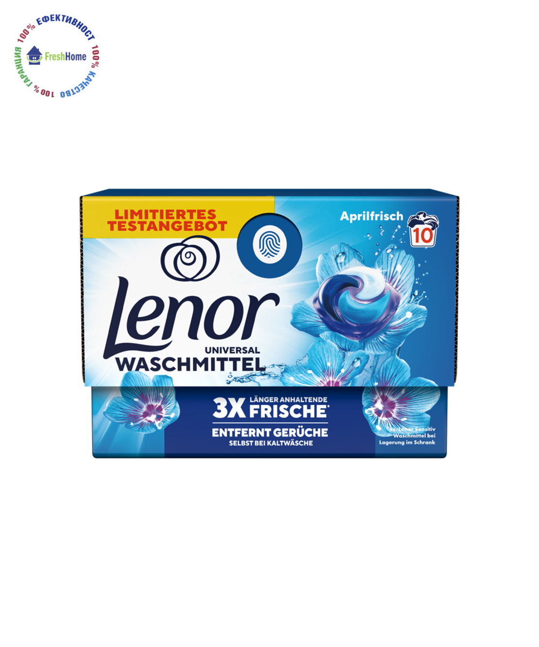 Lenor Universal Waschmittel Aprilfrische капсули за бяло и цветно пране 10 бр