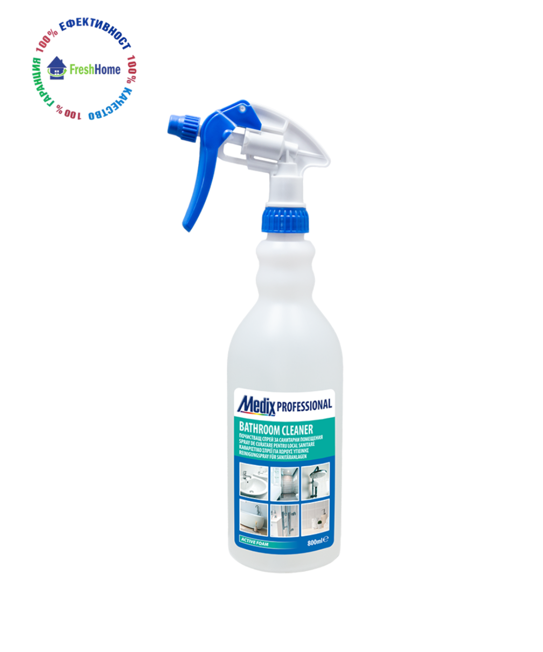 Medix Professional BATHROOM CLEANER почистващ спрей за санитарни помещения 800 мл.