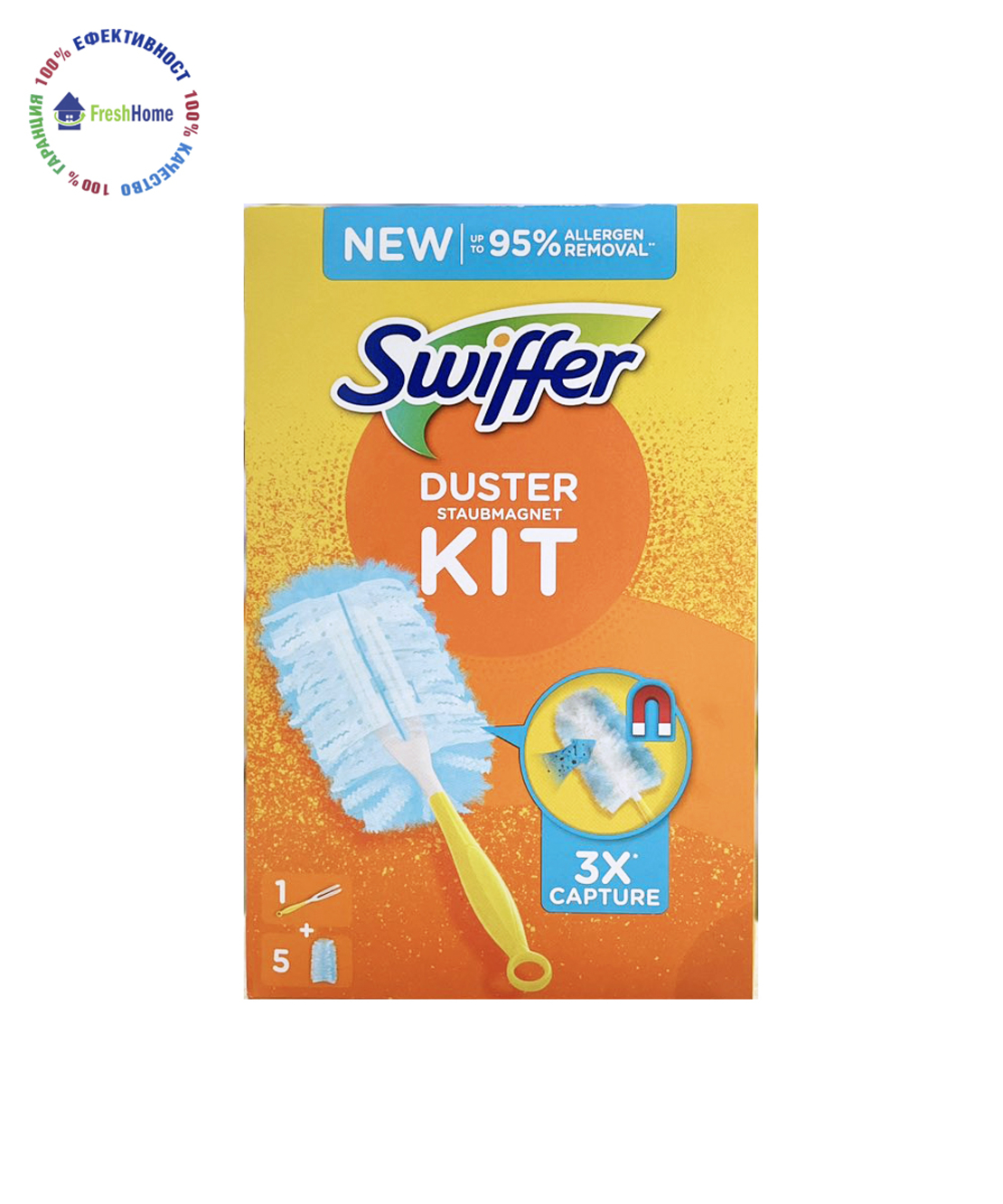 SWIFFER Duster KIT 1+5 перо за прах с 5 резеви
