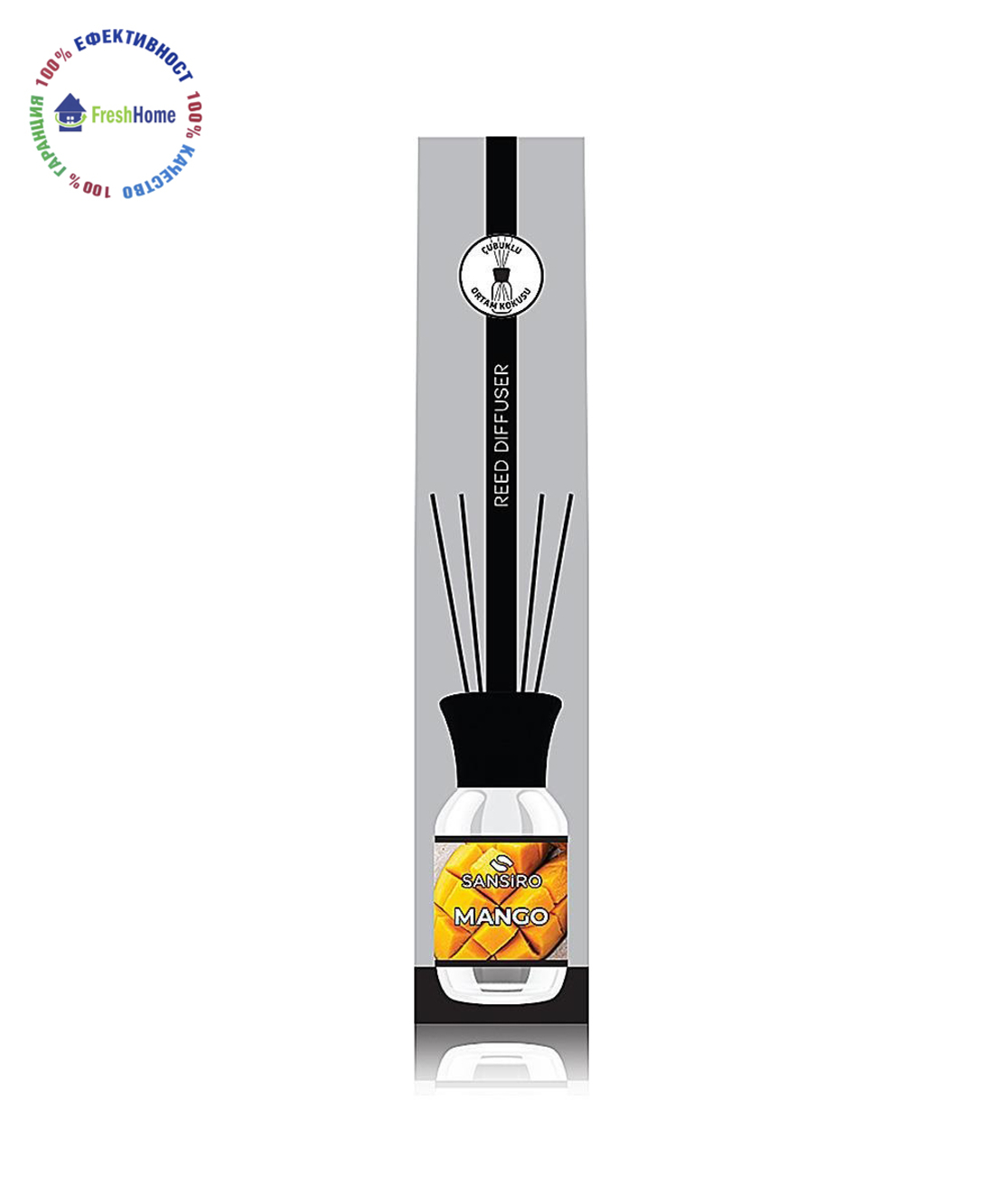 SANSIRO MANGO 100 ml. Ароматизатор за въздух с бамбукови пръчки