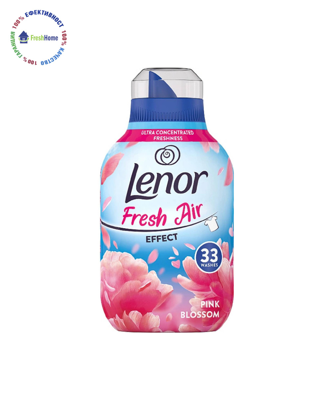 Lenor Fresh Air PINK BLOSSOM – омекотител за тъкани 33 пранета / 462 мл