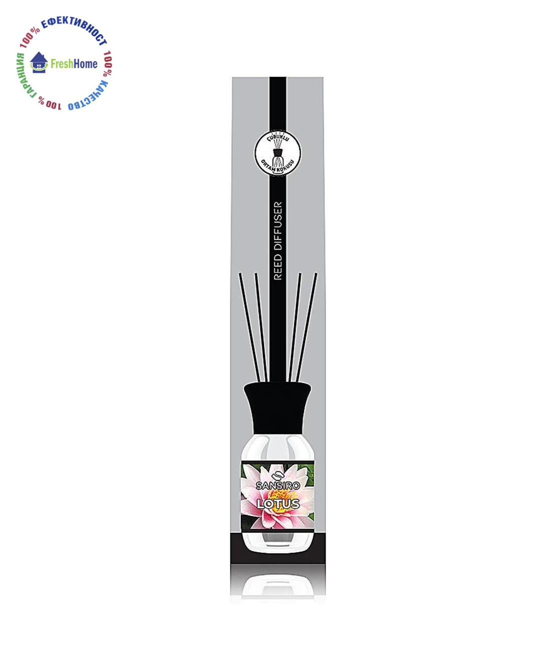 SANSIRO LOTUS 100 ml. Ароматизатор за въздух с бамбукови пръчки