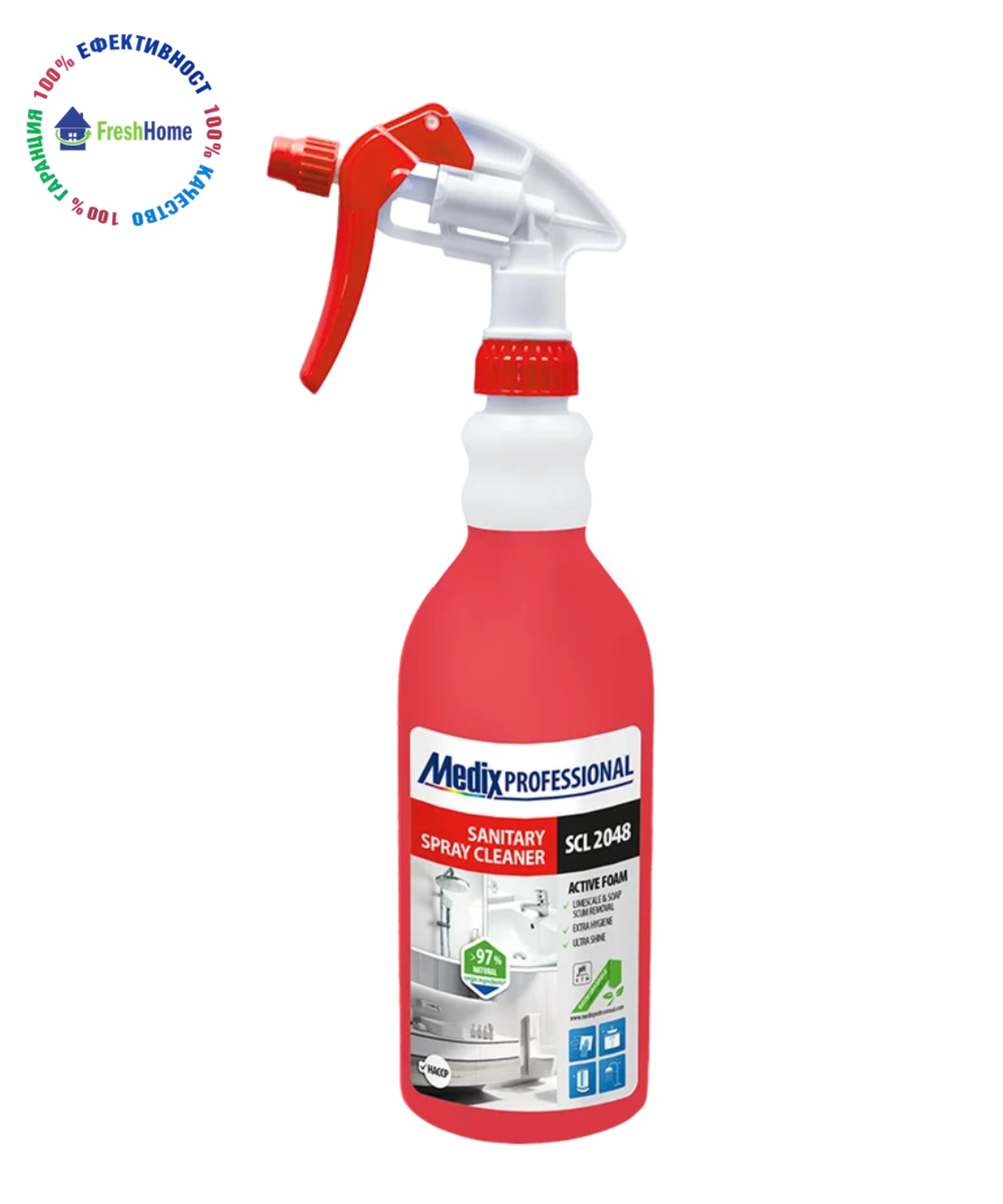 Medix Professional BATHROOM CLEANER почистващ спрей за санитарни помещения 800 мл.