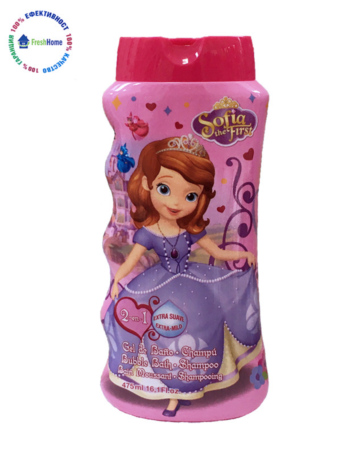 Детски шампоан и душ гел SOFIA THE FIRST, 475 ml.