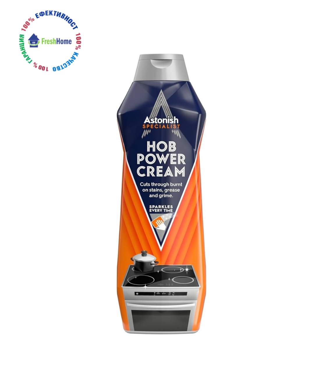 Astonish SPECIALIST HOB POWER CREAM крем за почисване на керамични и стъклени повърхности 500 мл.