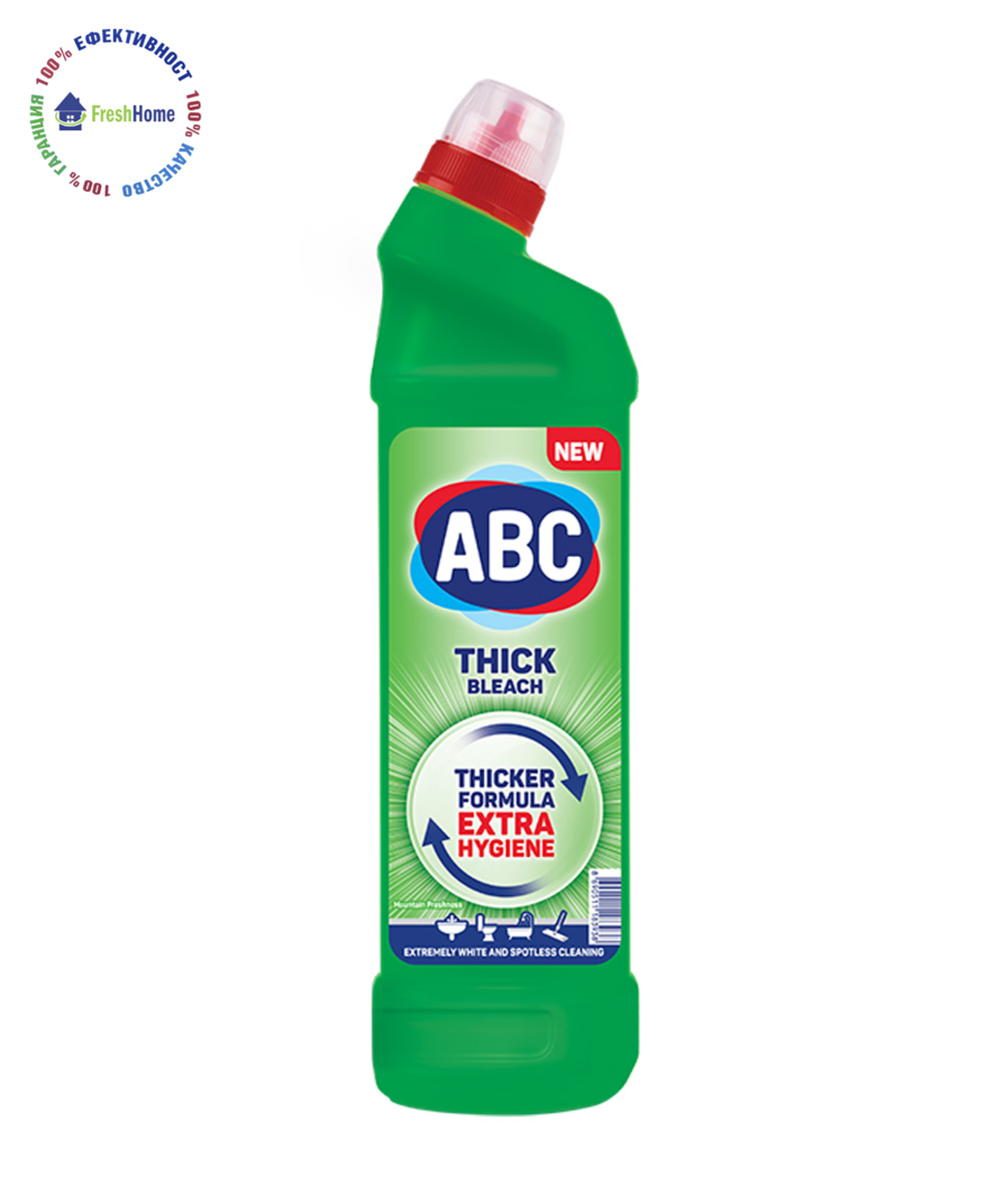 ABC THICK Bleach Mountain Freshness 750 мл. препарат за баня и тоалетна чиния