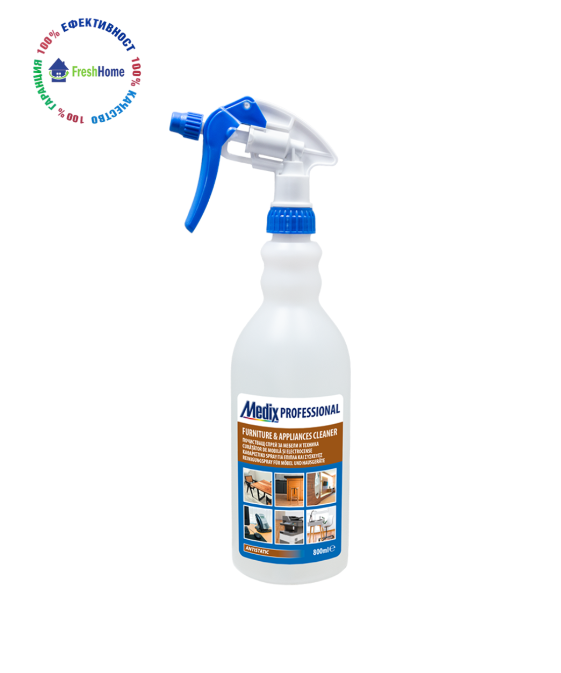 Medix Professional FURNITURE & APPLIANCES CLEANER почистващ спрей за мебели и техника 800 мл.