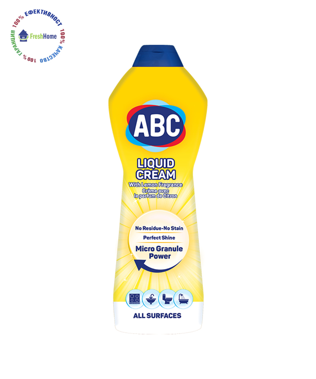 ABC почистващ крем Лимон, 500 мл.