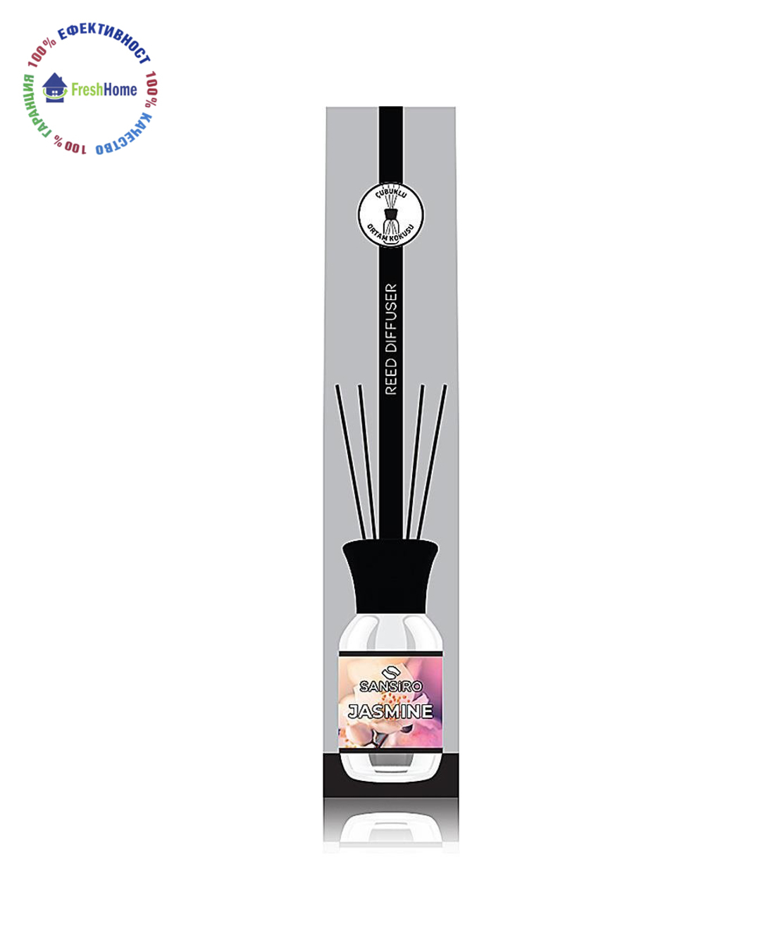 SANSIRO JASMINE 100 ml. Ароматизатор за въздух с бамбукови пръчки