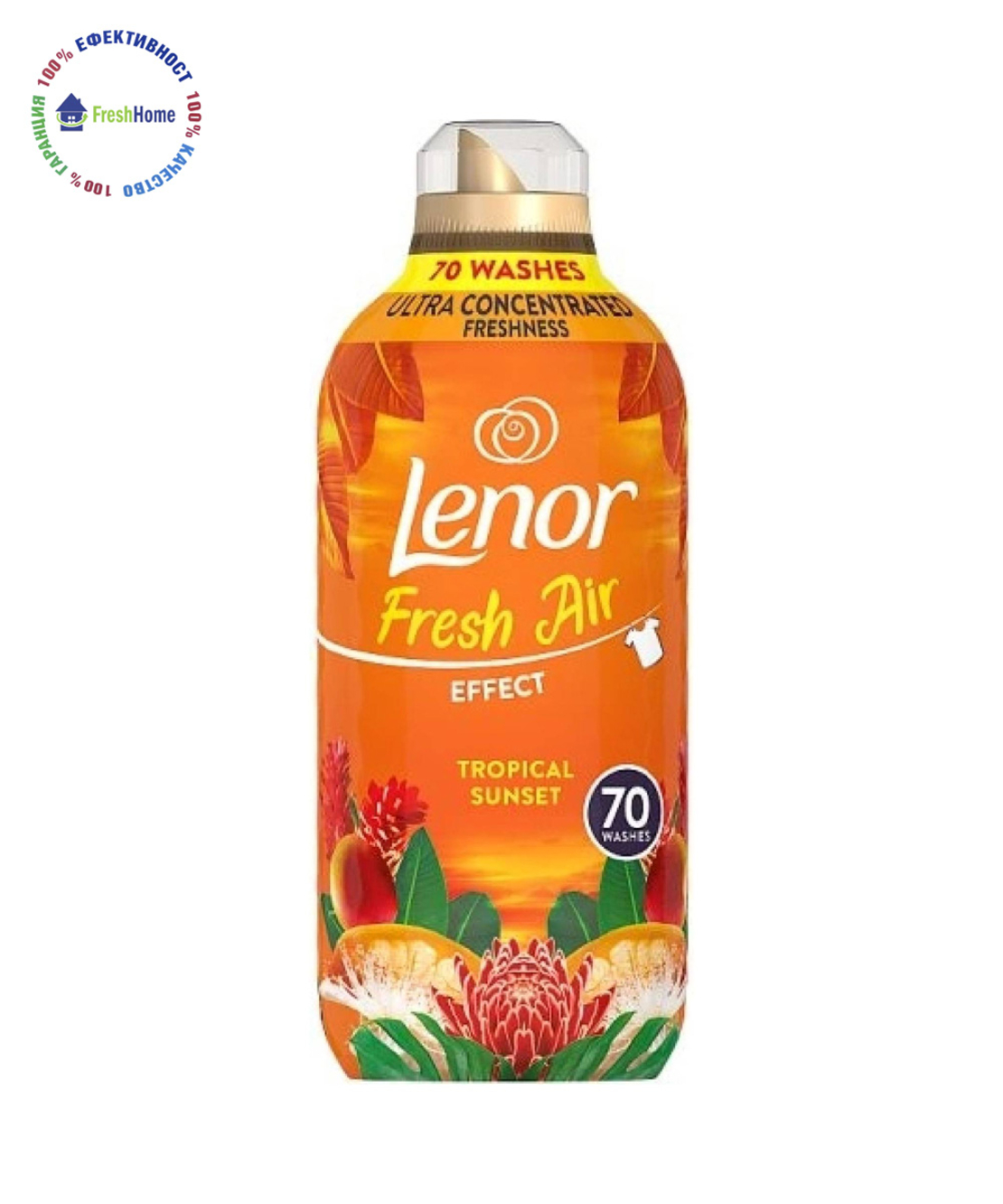 Lenor Fresh Air TROPICAL SUNSET – омекотител за тъкани 70 пранета / 980 мл.
