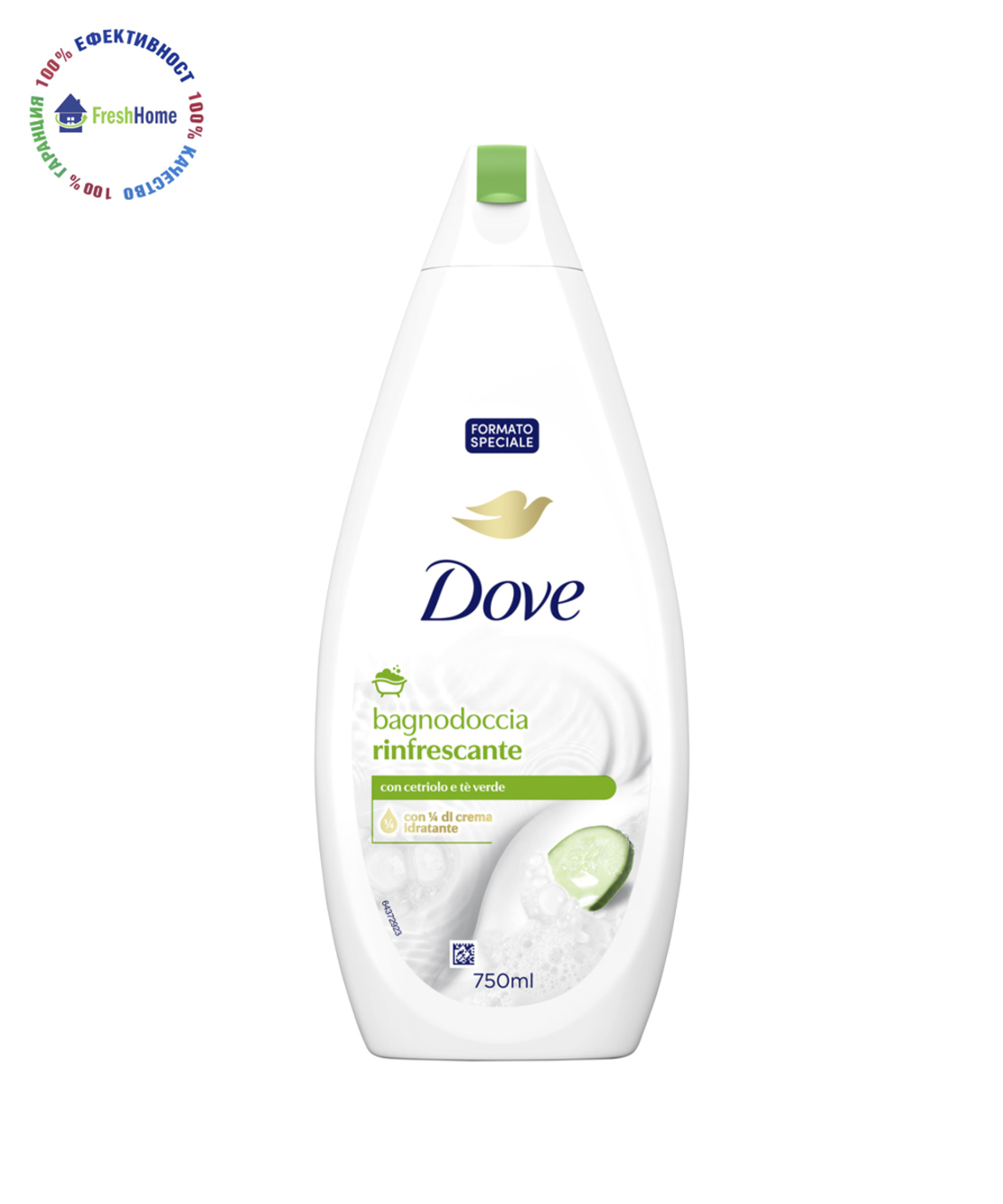 Dove badnodoccia Rinfrescante душ гел  750 мл.