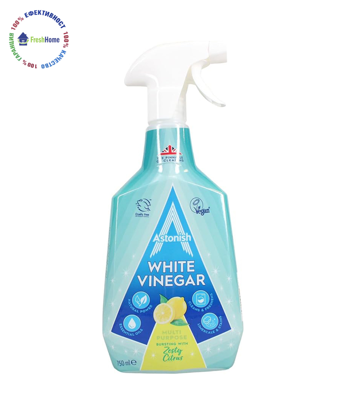 Astonish WHITE VINEGAR Cirus Multi Purpose 750 ml. Универсален почисващ препарат с бял оцет
