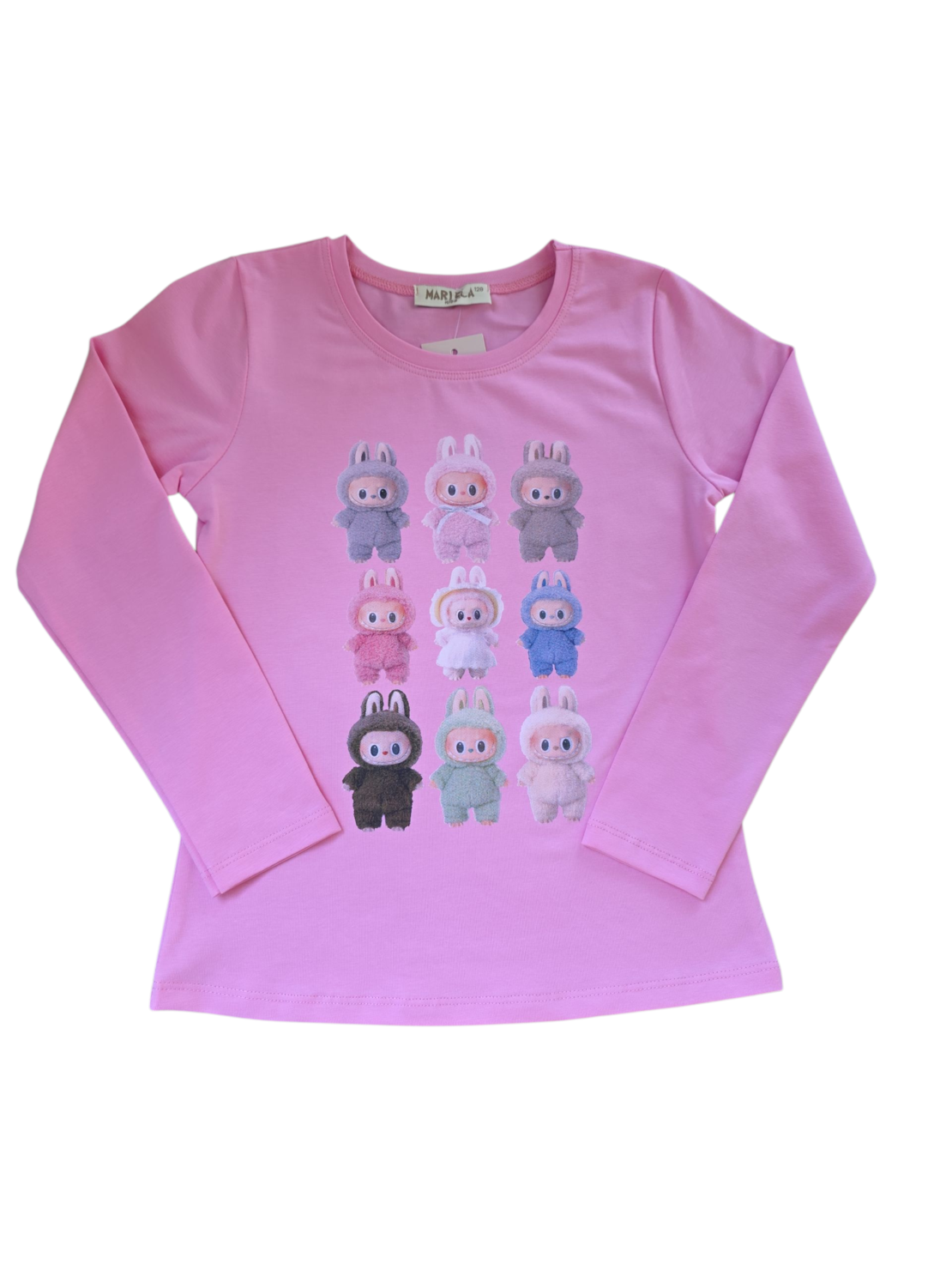 Детска блуза Лабубу в розов цвят