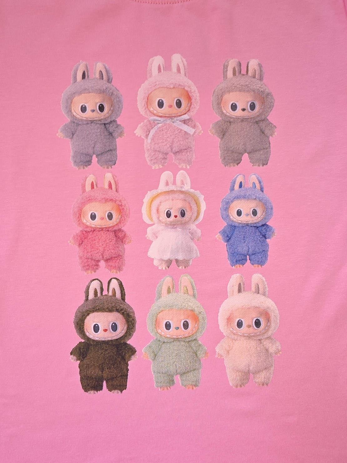 Детска блуза Лабубу в розов цвят