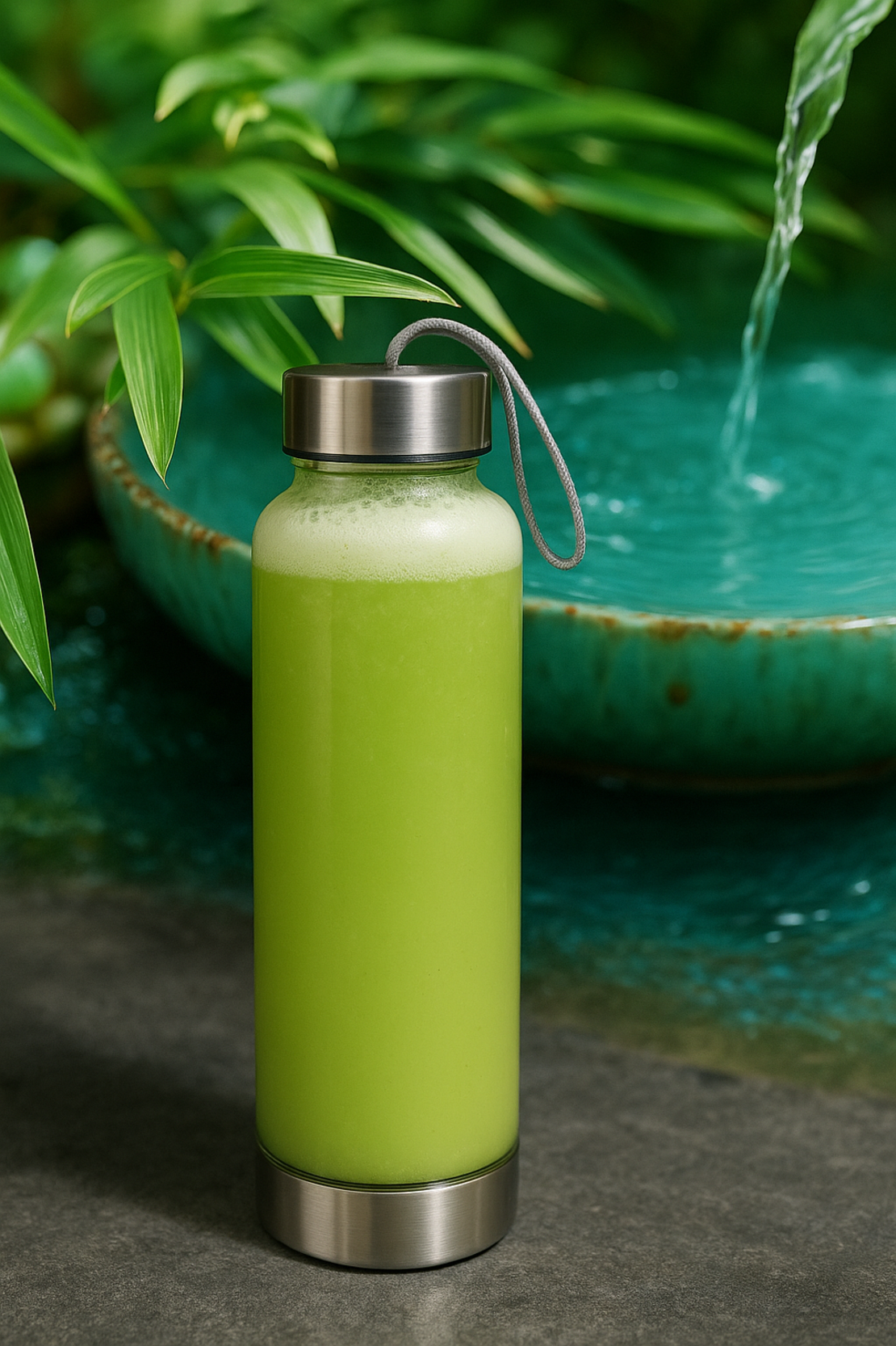 Бутилка за зареждане на вода с Розов Кварц