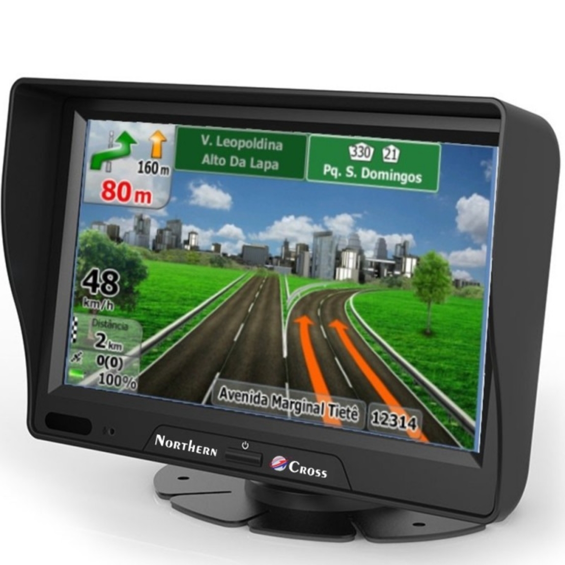 GPS Навигация Northern Cross NC-911SS, 9 инча, 256 MB RAM, Вграден сенник