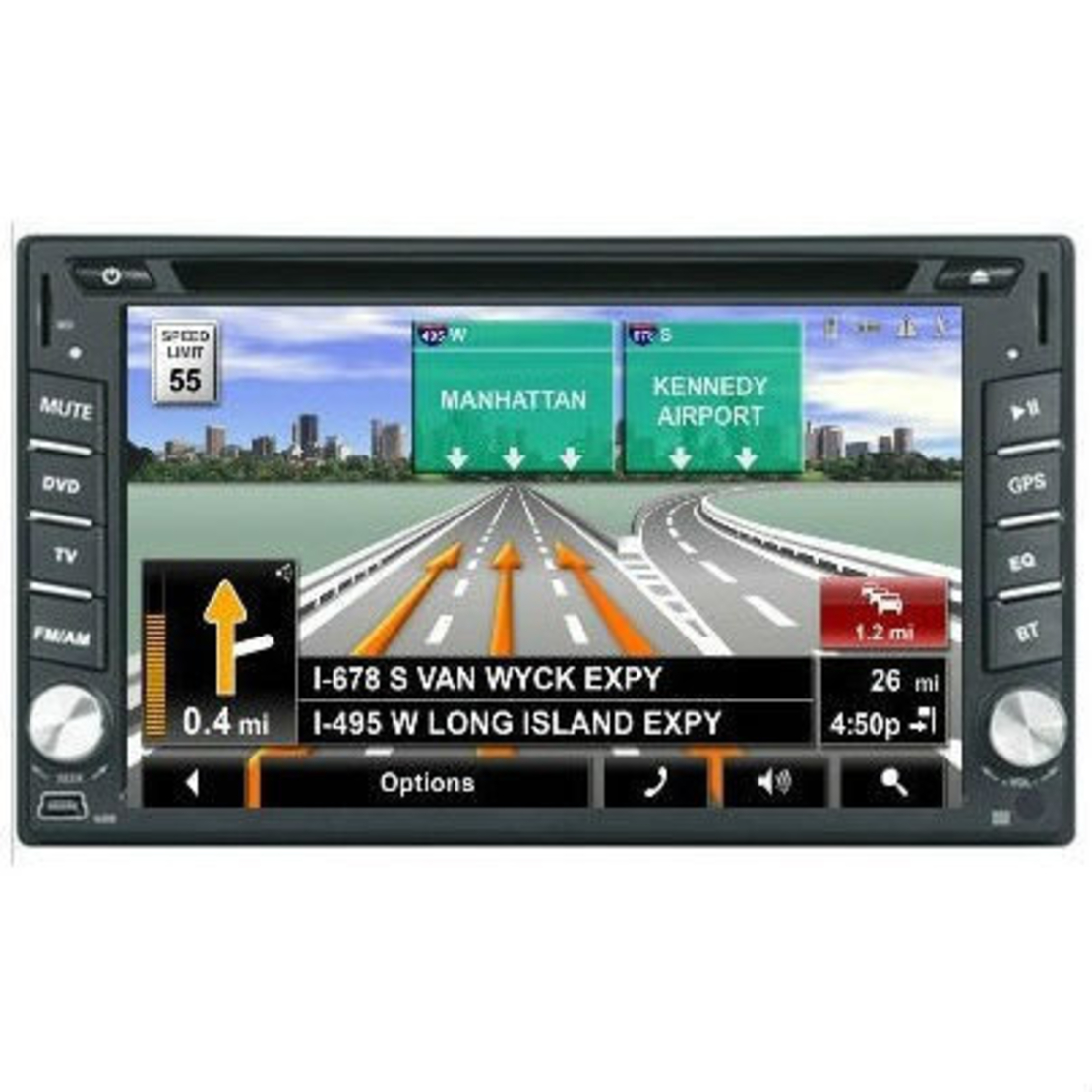 УНИВЕРСАЛЕН ДВОЕН ДИН 6516 С GPS НАВИГАЦИЯ, ЦИФРОВ TV ТУНЕР, DVD, BLUETOOTH, FM РАДИО