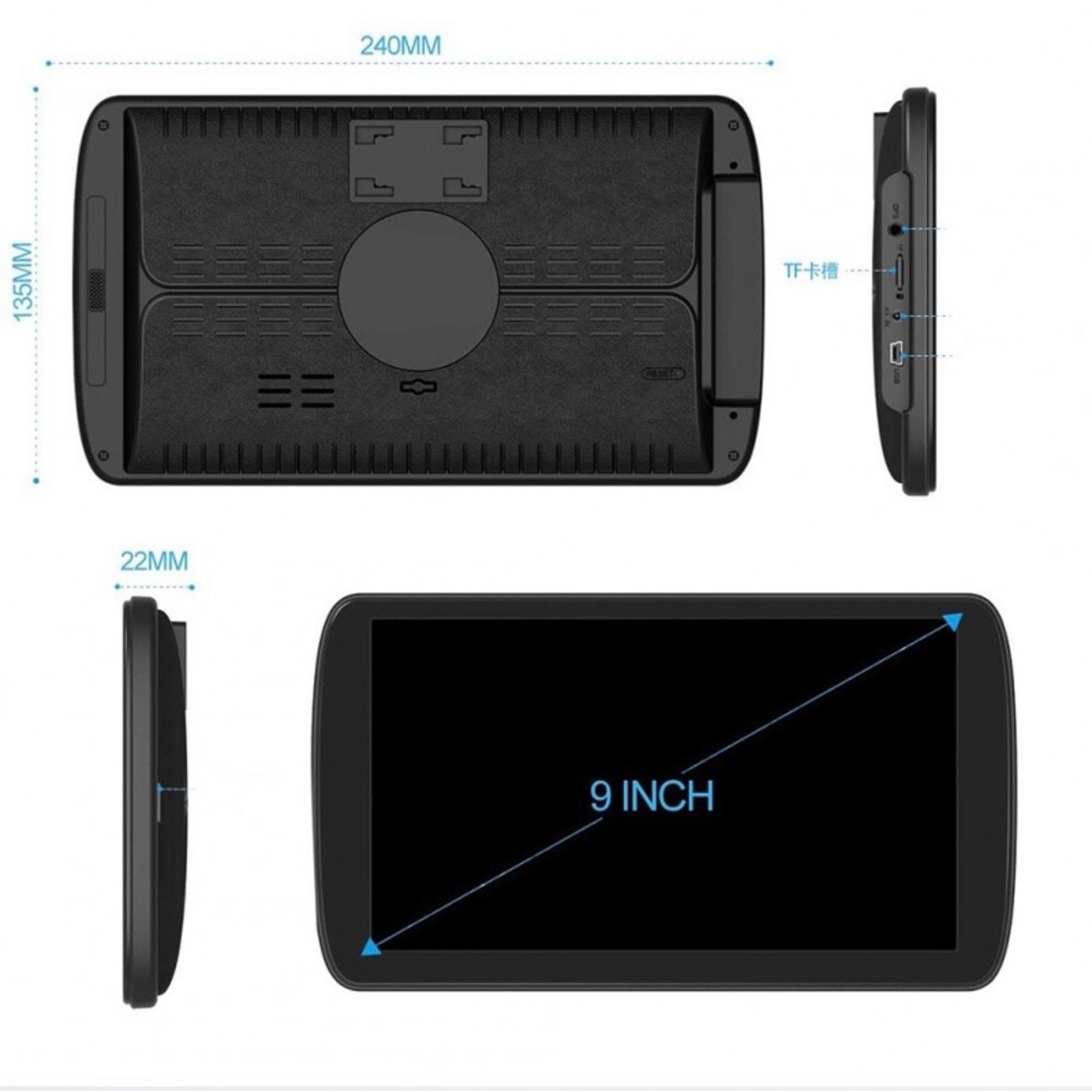 GPS Навигация Northern Cross NC-N9, 9 инча, 256 MB RAM, 2 Програми