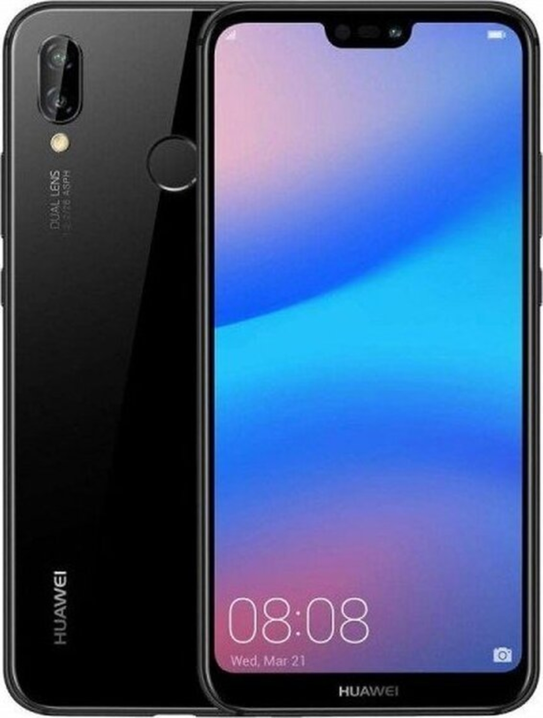 Смартфон Huawei P20 Lite, Dual SIM, 64GB, 4G, Midnight Black