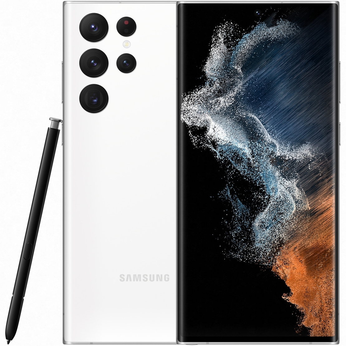 Смартфон Samsung Galaxy S22 Ultra, 256GB, 12GB RAM, 5G, Phantom White
