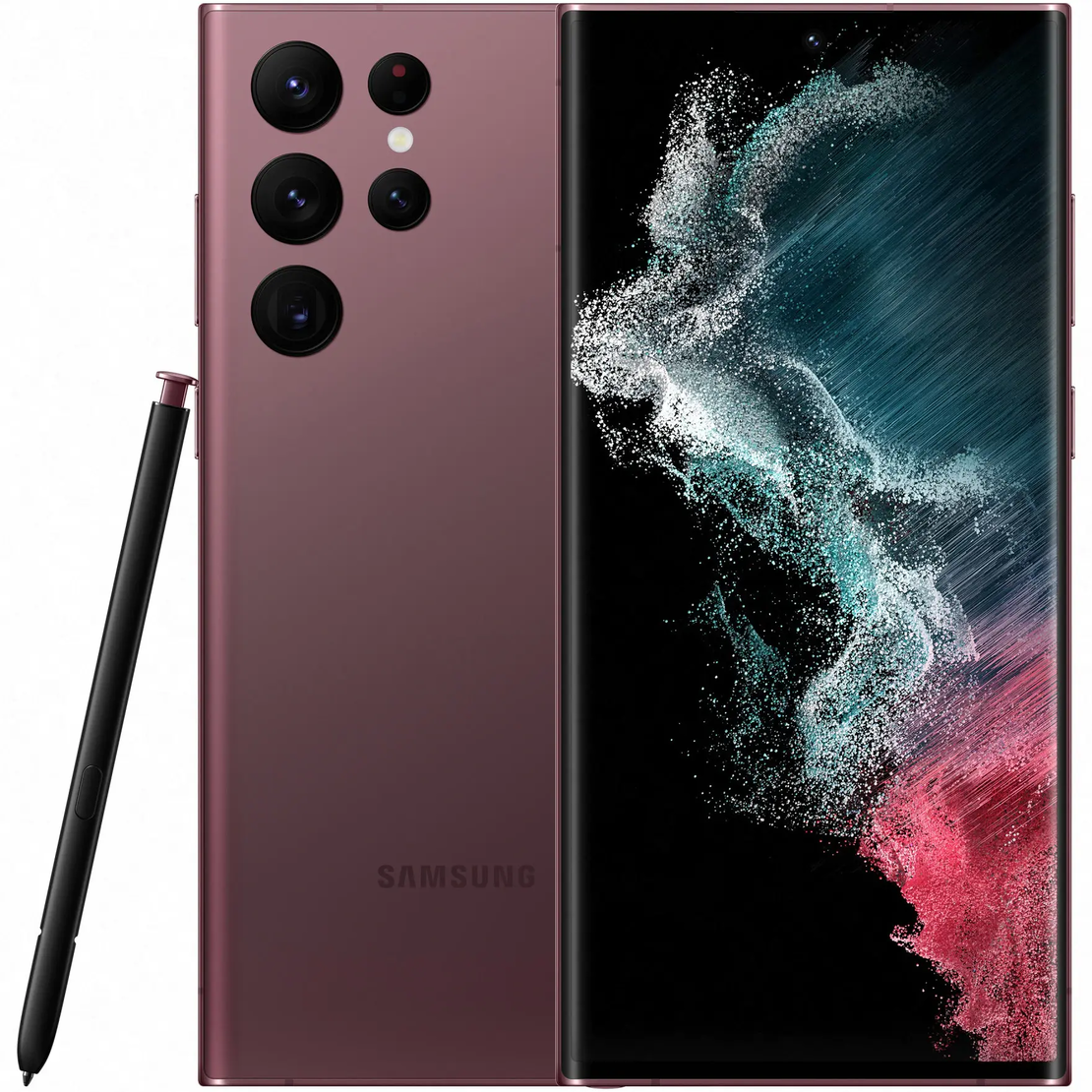 Смартфон Samsung Galaxy S22 Ultra, 512GB, 12GB RAM, 5G, Burgundy