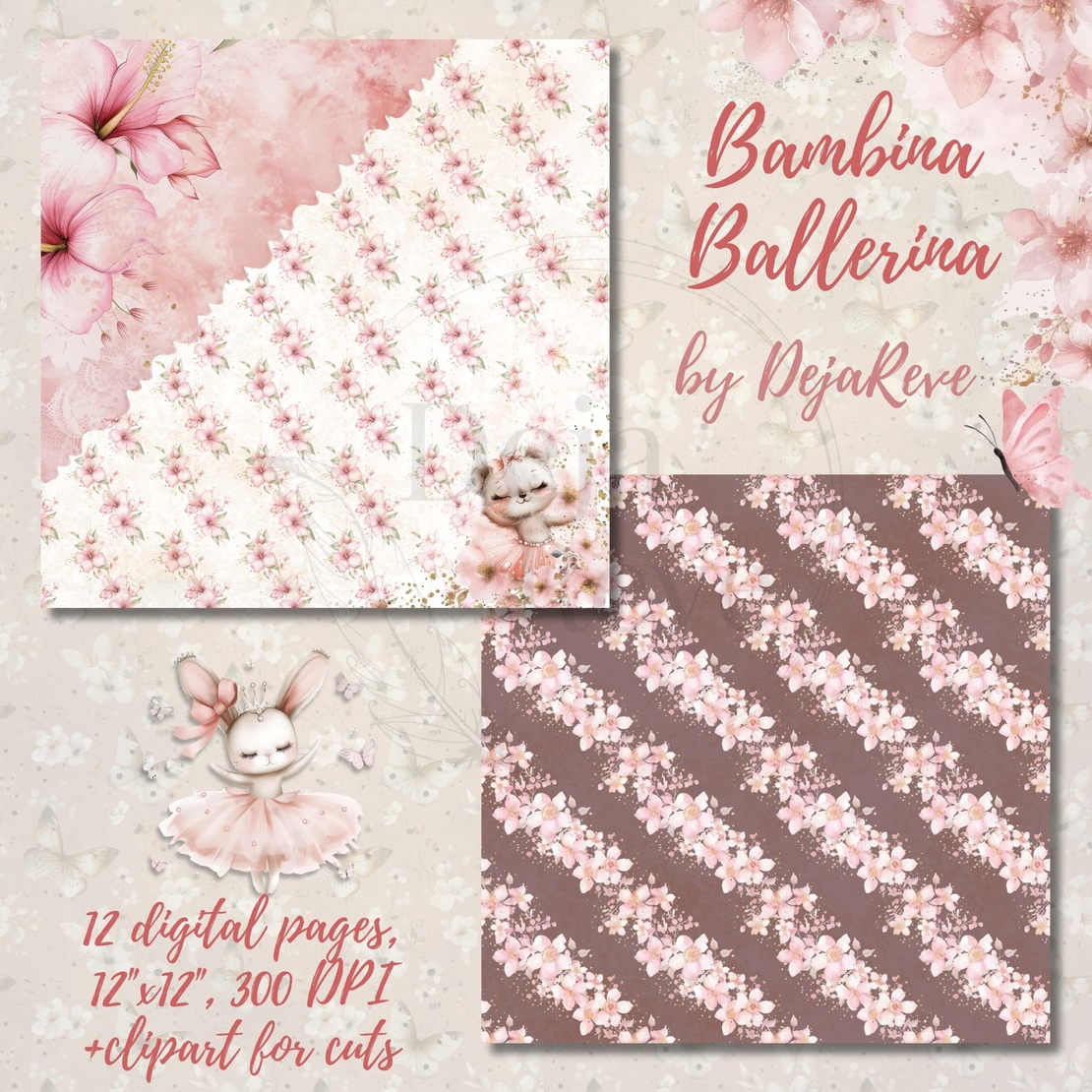 Bambina Ballerina - Digital Papers