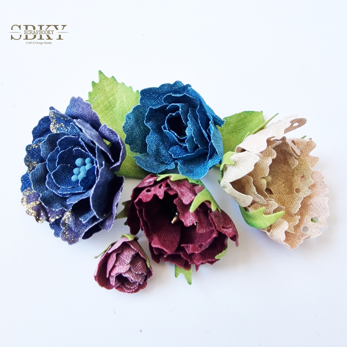 Handmade Flowers ND - Set of 5, N23