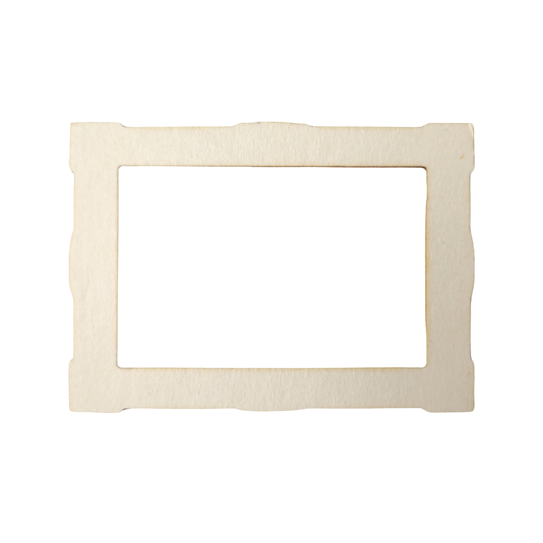 Chipboard gold rectangular frame