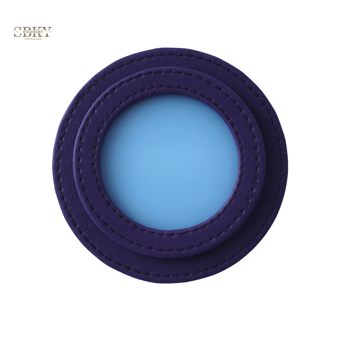 Shaker element with artificial leather, purple color