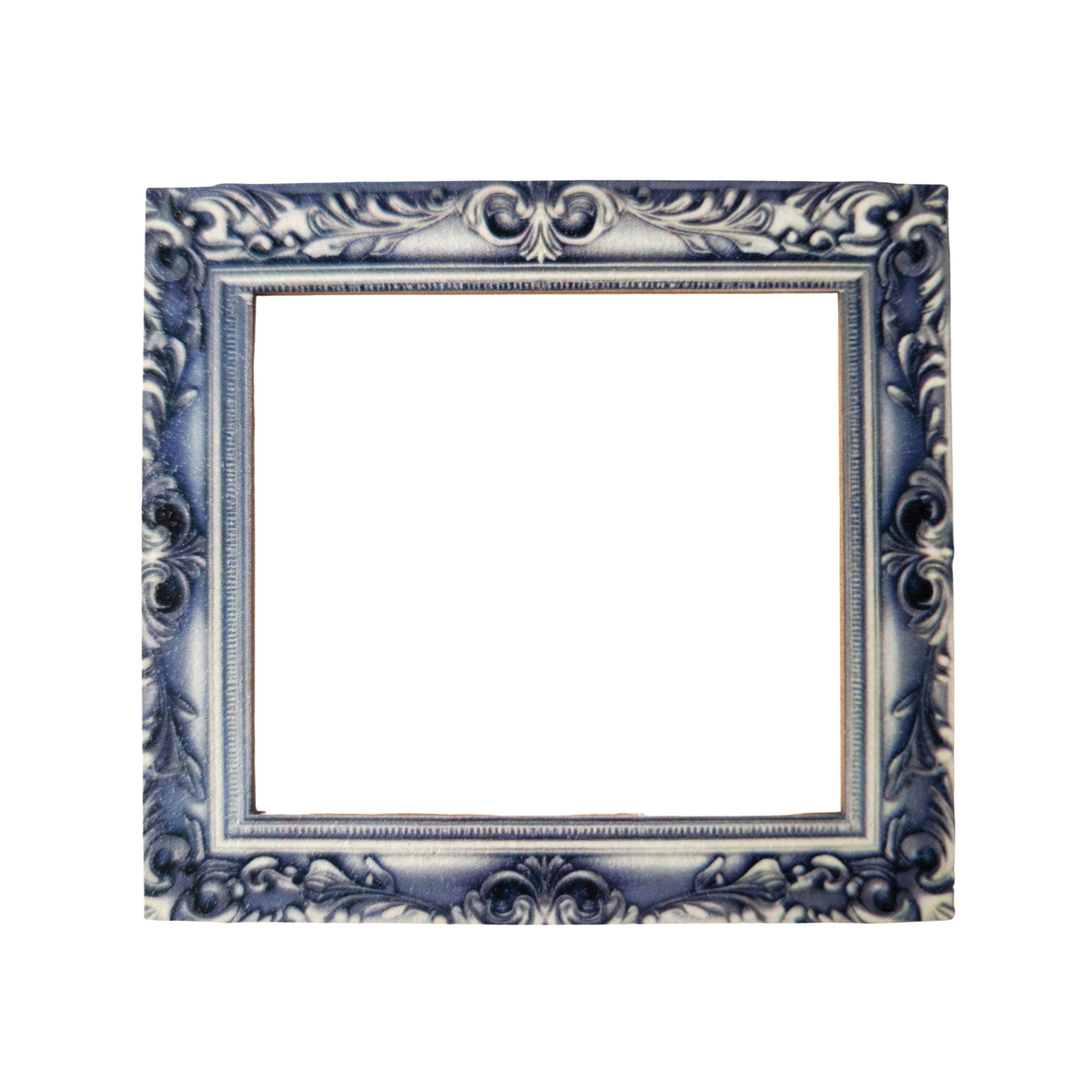 Chipboard silver rectangular frame