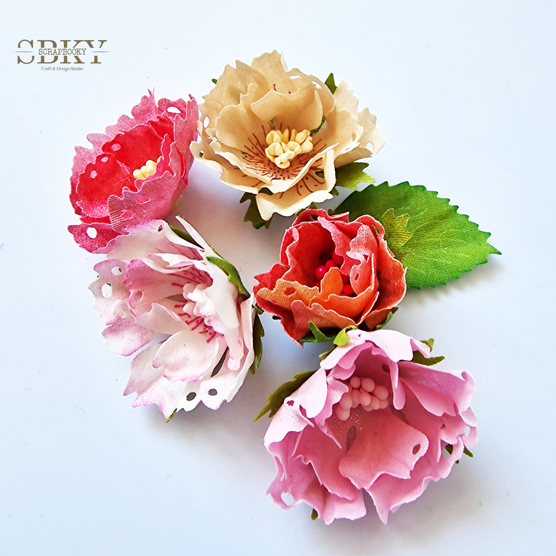 Handmade Flowers ND - Set of 5, N24