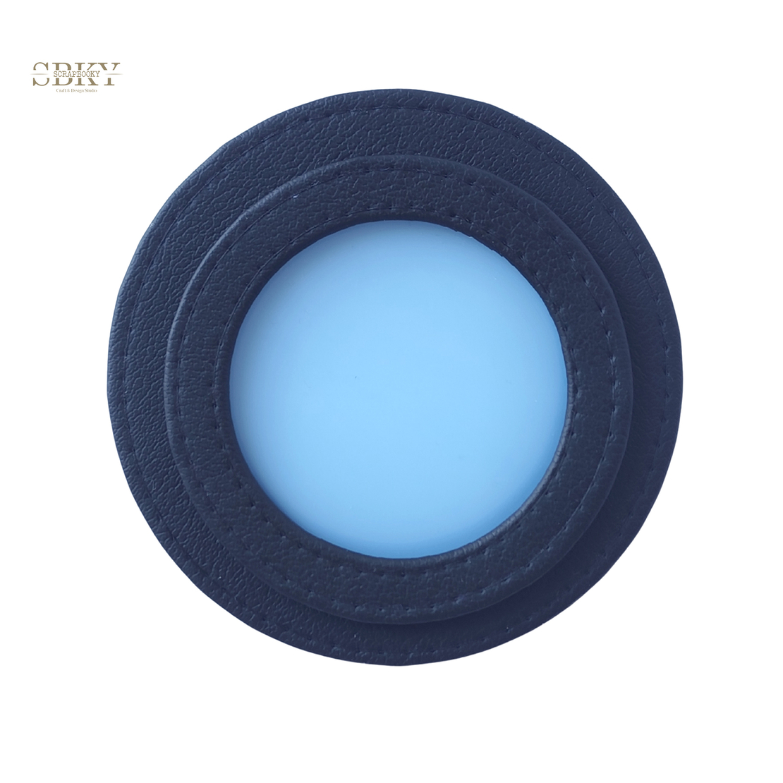 Shaker element with artificial leather, dark blue color