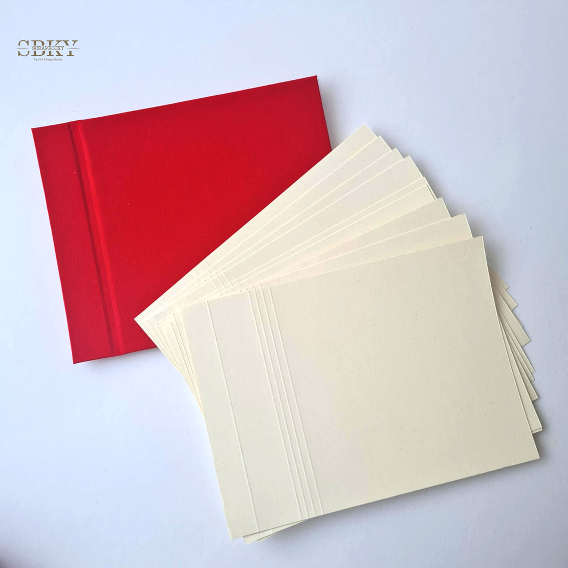 Blank Retro Album, red