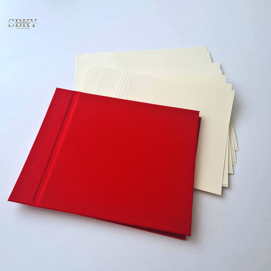 Blank Retro Album, red