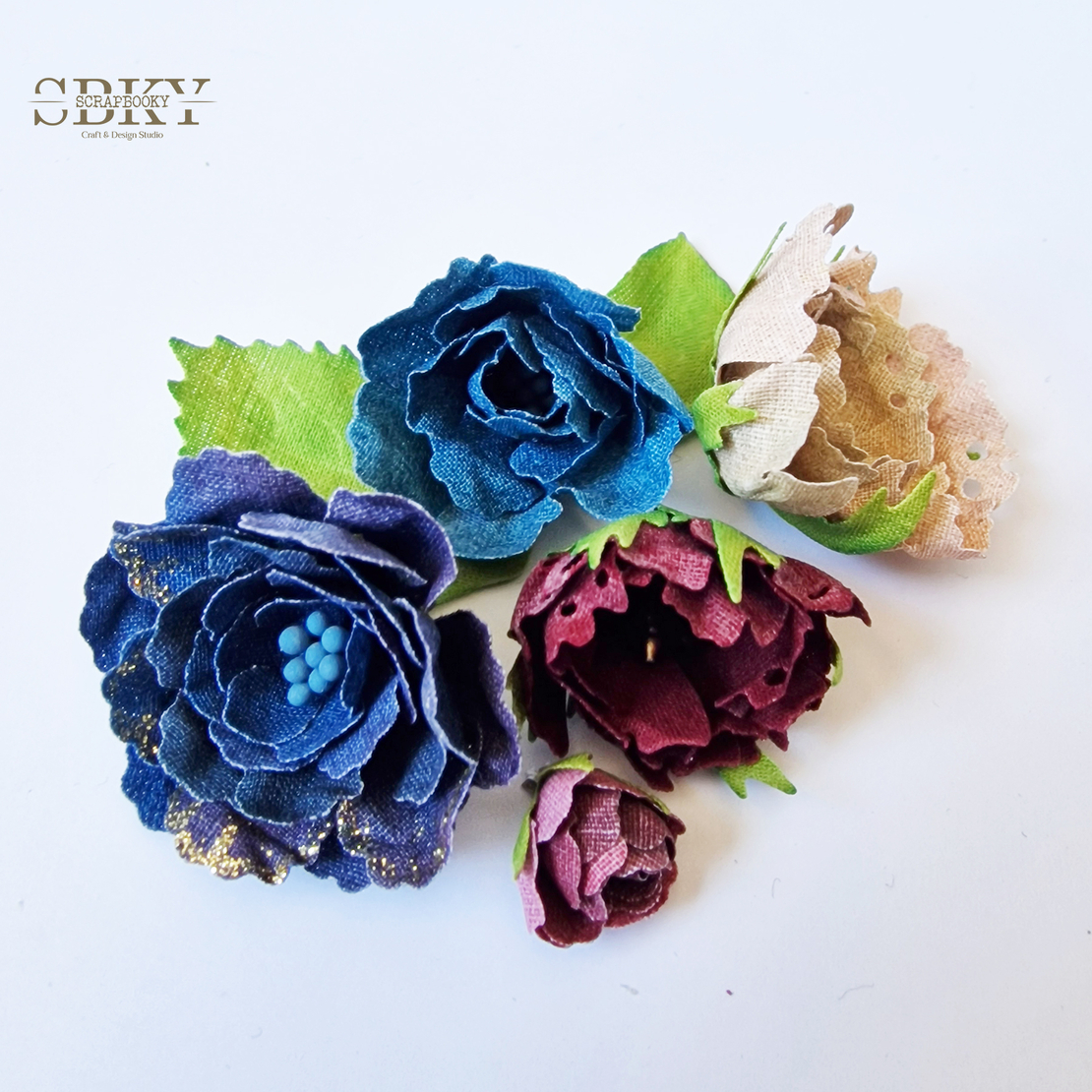 Handmade Flowers ND - Set of 5, N23