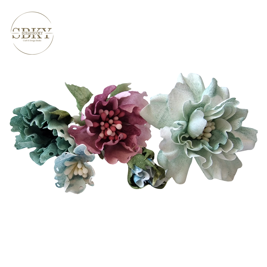 Handmade Flowers - Set of 5, N1
