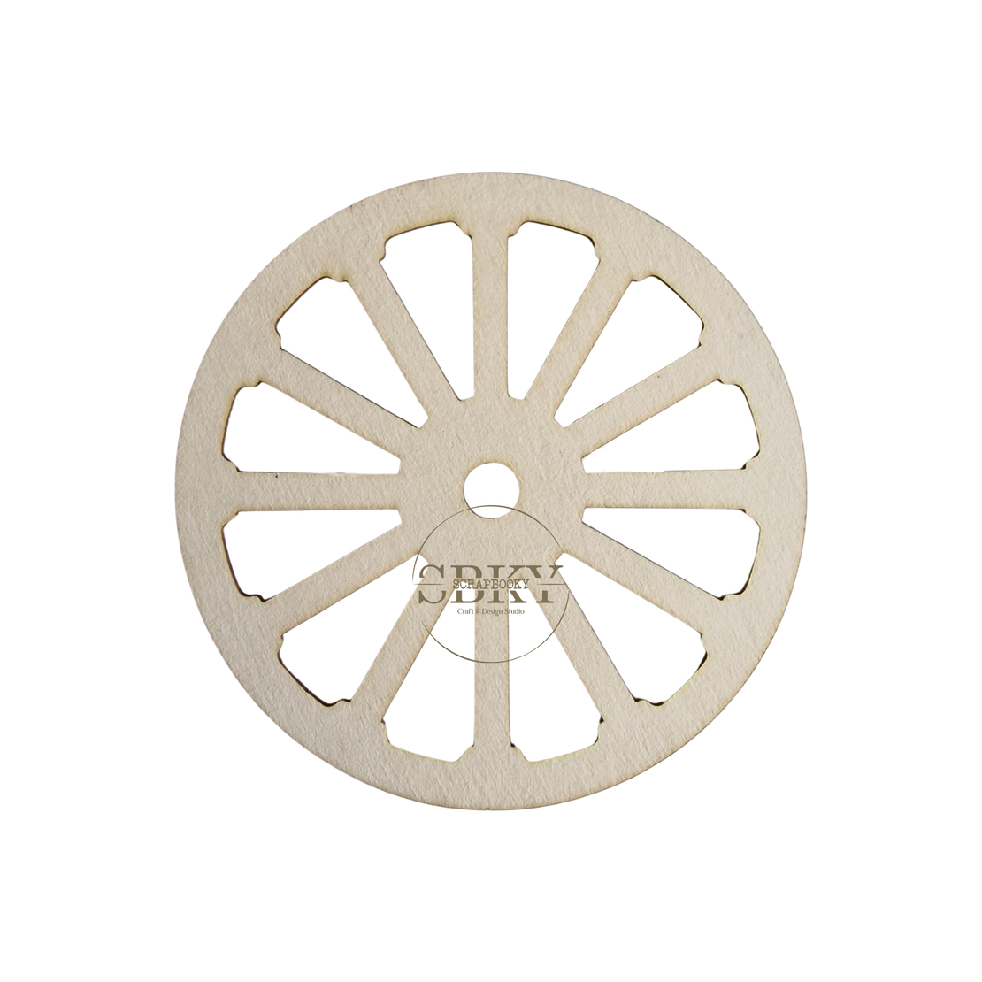 Chipborad Set of 2 Small Wheels