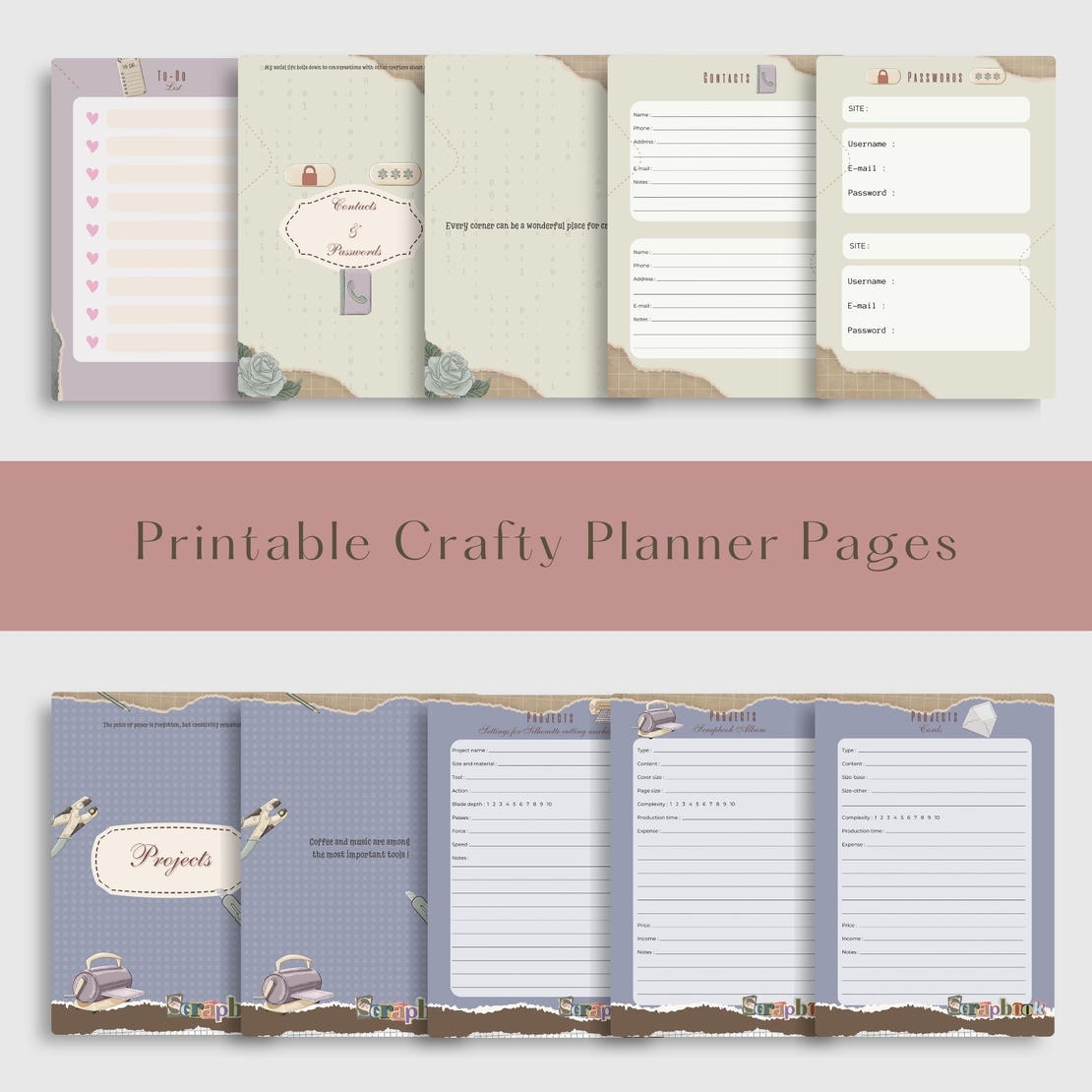 Digital Pages For Planner 