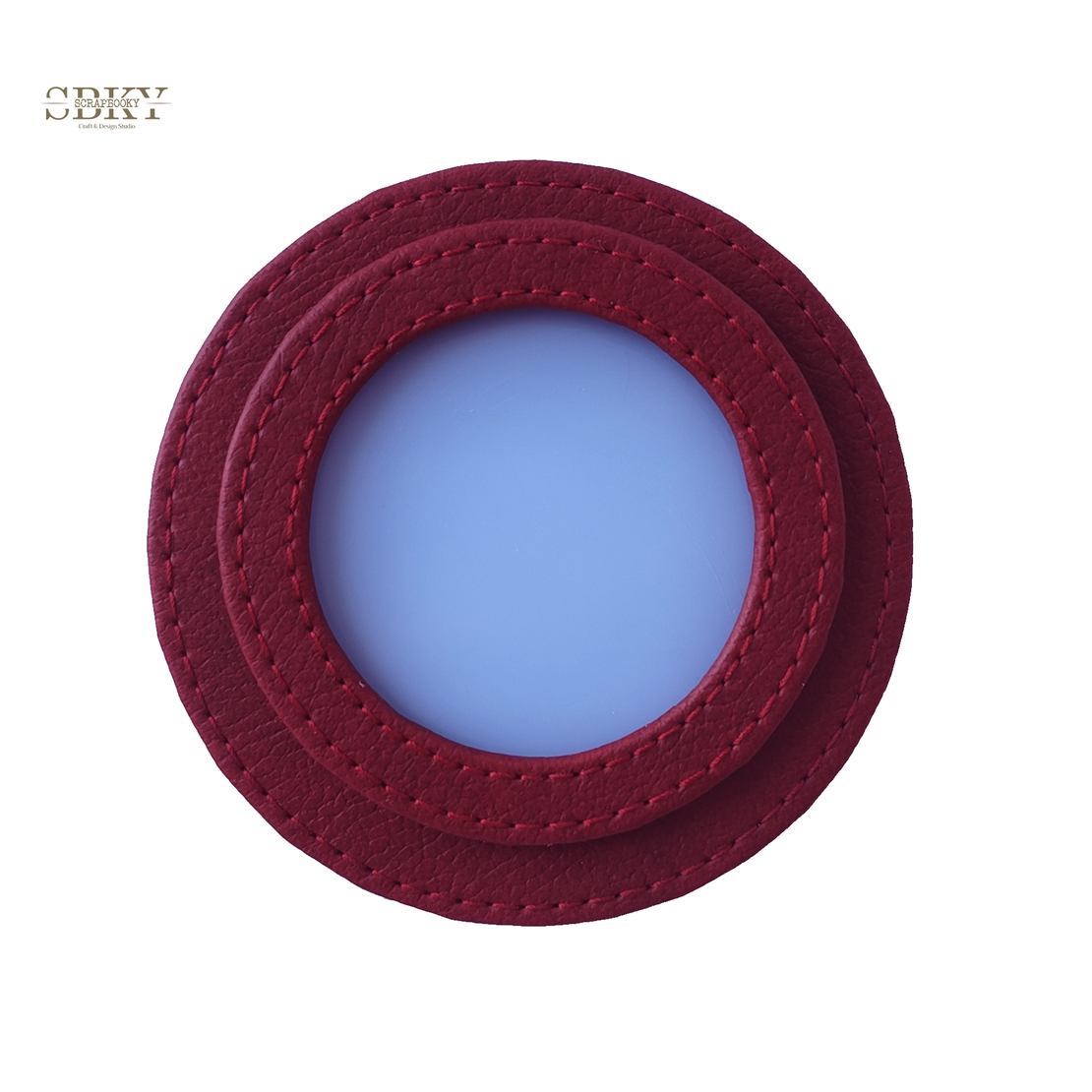 Shaker element with artificial leather, color bordeaux