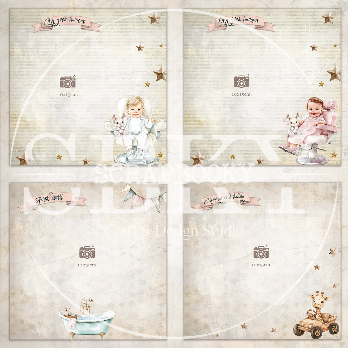 Digital Pages For Baby Album ''Baby Dreams'' - in English