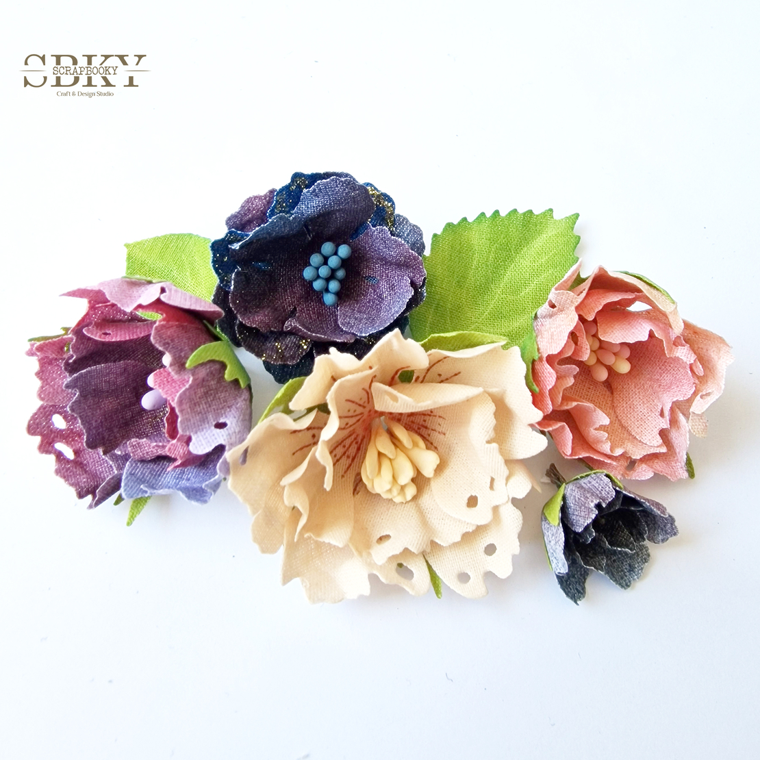 Handmade Flowers ND - Set of 5, N29