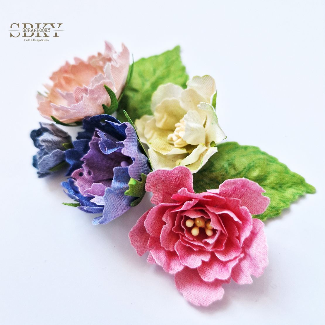 Handmade Flowers ND - Set of 5, N12
