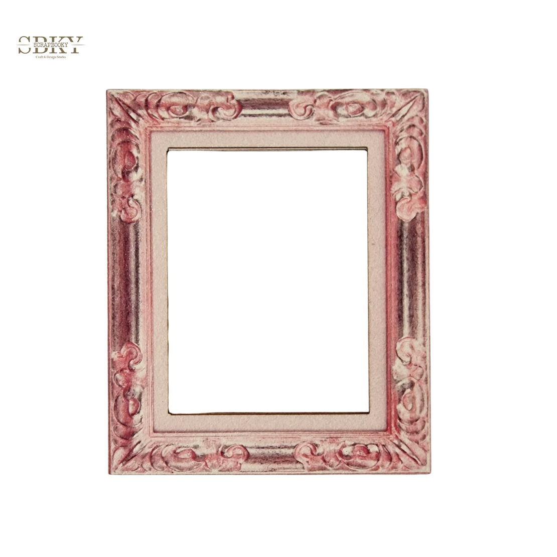 Chipboard pink frame,  